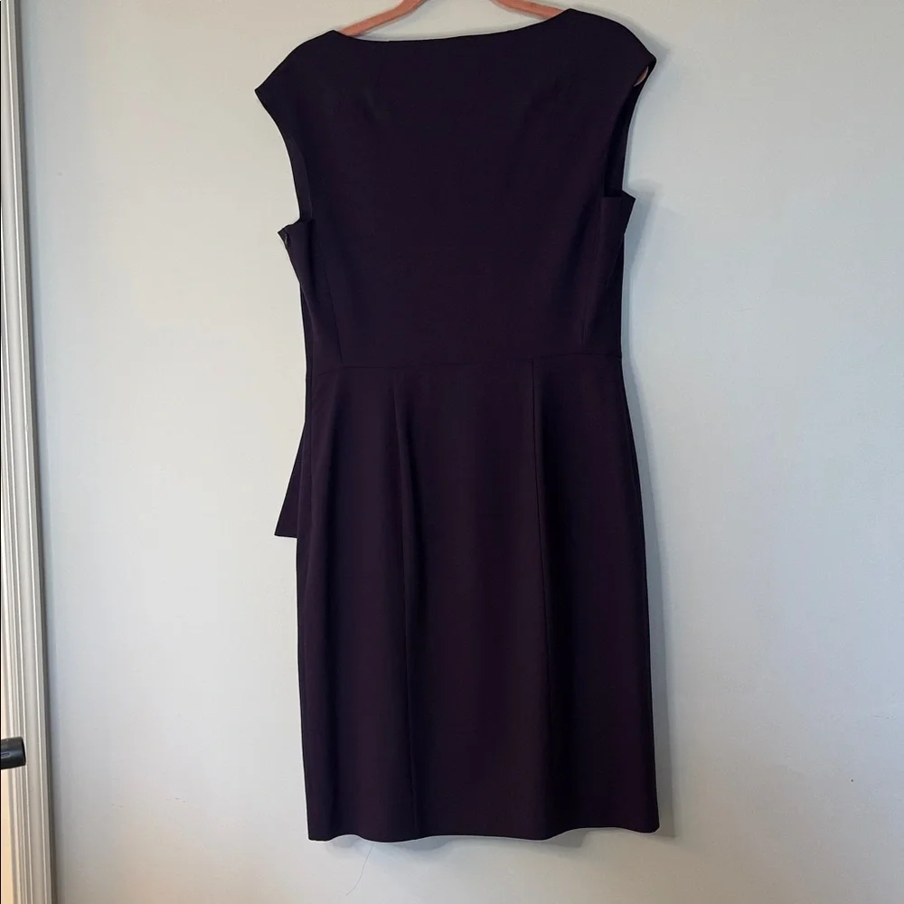 Piazza Sempione Deep Plum Midi Dress